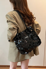 Hazel Blues® |  Sequin Braided Strap Shoulder Bag