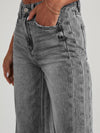 Hazel Blues® |  Raw Hem Wide Leg Jeans with Pockets