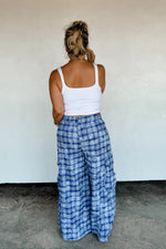 Hazel Blues® |  PREORDER: Plaid Behavior Wide Leg Pants