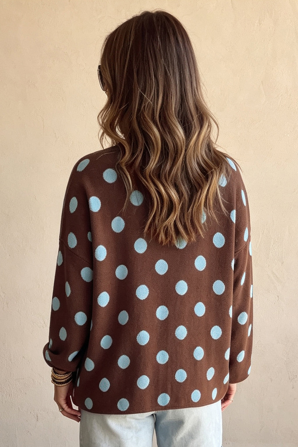 Dot & Button Brown Polka Dot Cardigan