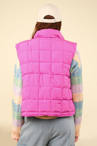 Hazel Blues® |  VERY J Zip Up Puffer Padded Warm Vest