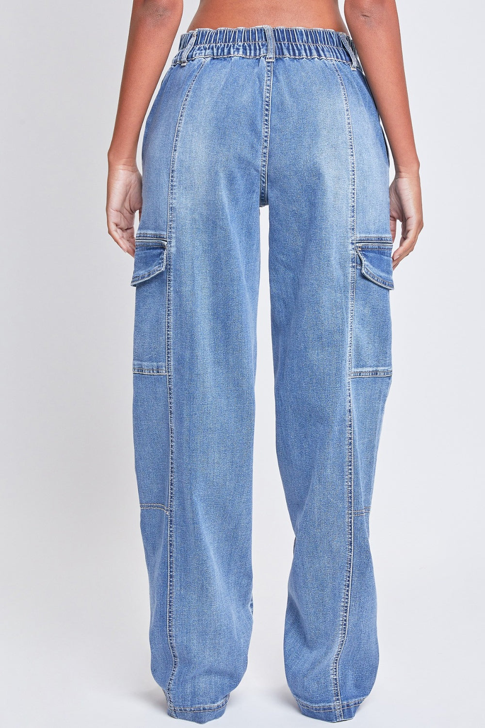 Hazel Blues® |  YMI Jeanswear High-Rise Straight Cargo Jeans