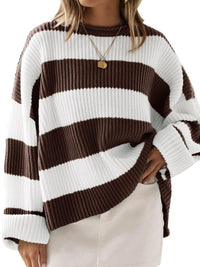 Hazel Blues® |  Round Neck Long Sleeve Sweater