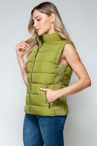 Hazel Blues® |  Snobbish Zip Up Turtleneck Vest with Pockets