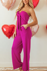 Hazel Blues® |  Tied Tube Wide Leg Jumpsuit