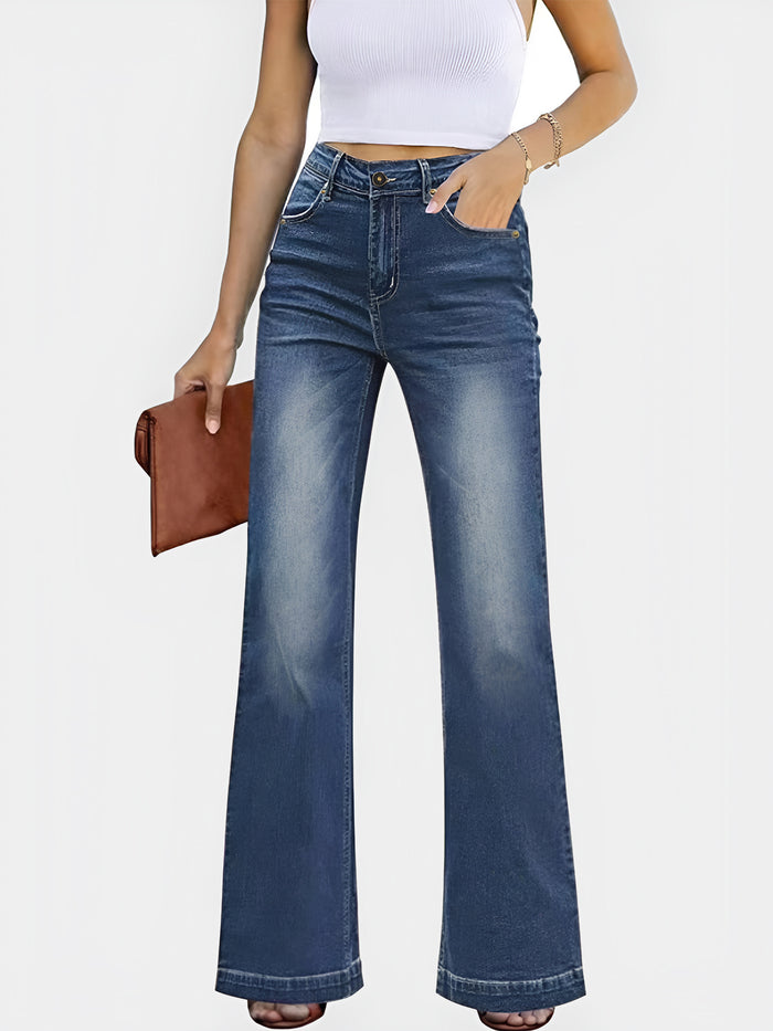 Hazel Blues® |  High Waist Bootcut Jeans with Pockets