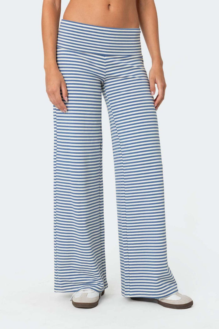 Hazel Blues® |  Striped Wide Leg Pants