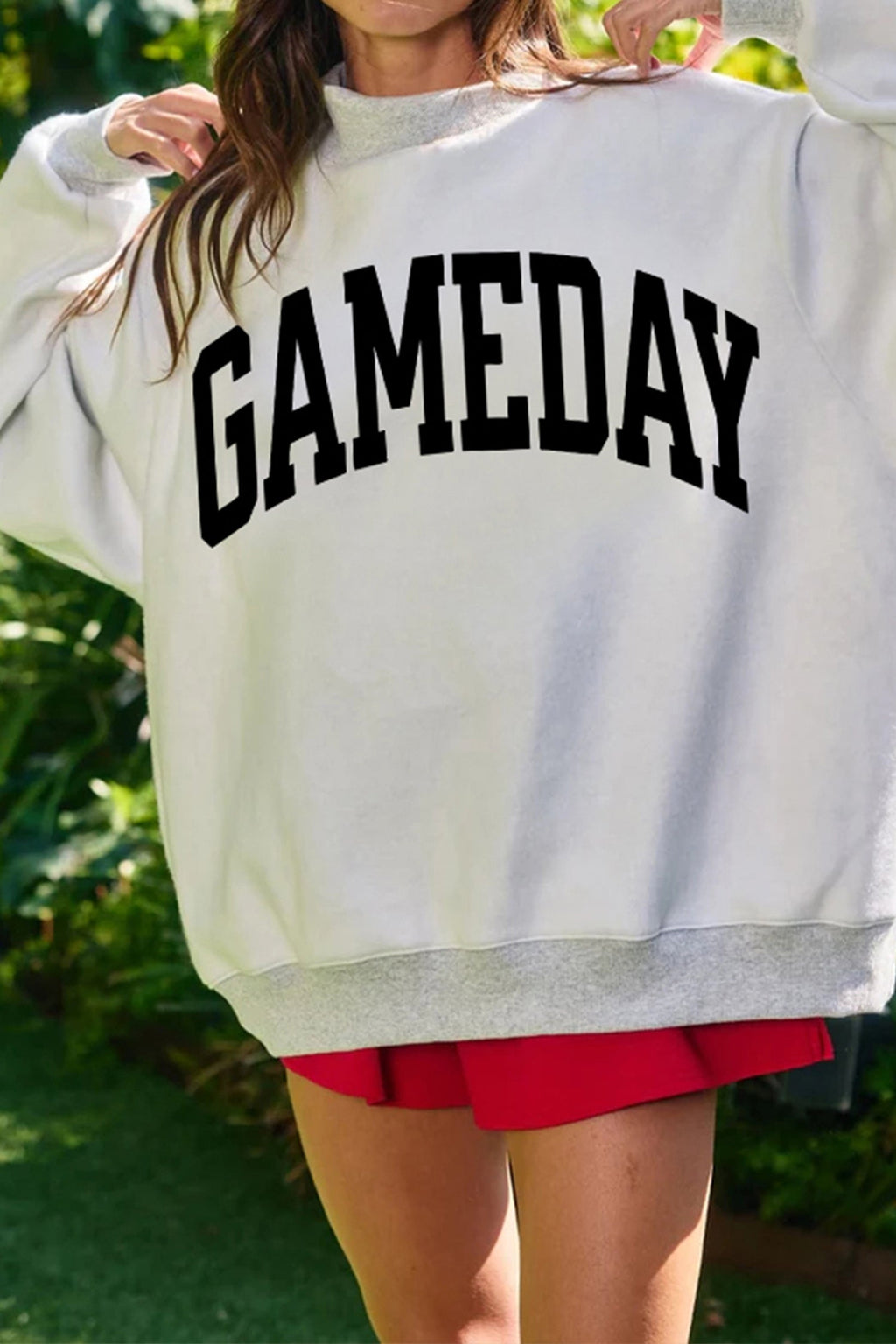 Football Gameday Double Side Printed High Neck Reversible Sweatshirt