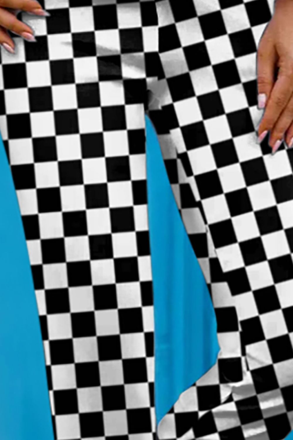 Hazel Blues® |  Checkered Skinny Capris