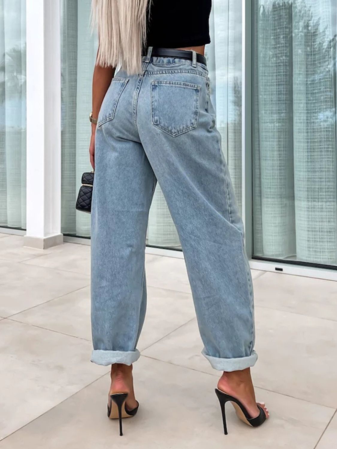 Hazel Blues® |  High Waist Wide Leg Jeans