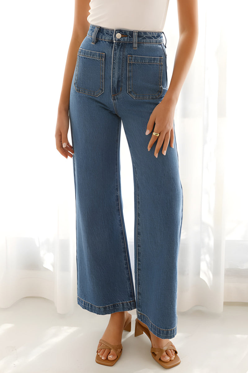 Hazel Blues® |  High Waist Bootcut Jeans with Pockets