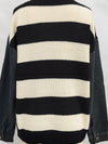 Hazel Blues® |  Contrast Round Neck Long Sleeve Sweater