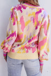 Hazel Blues® |  Contrast Round Neck Long Sleeve Sweater