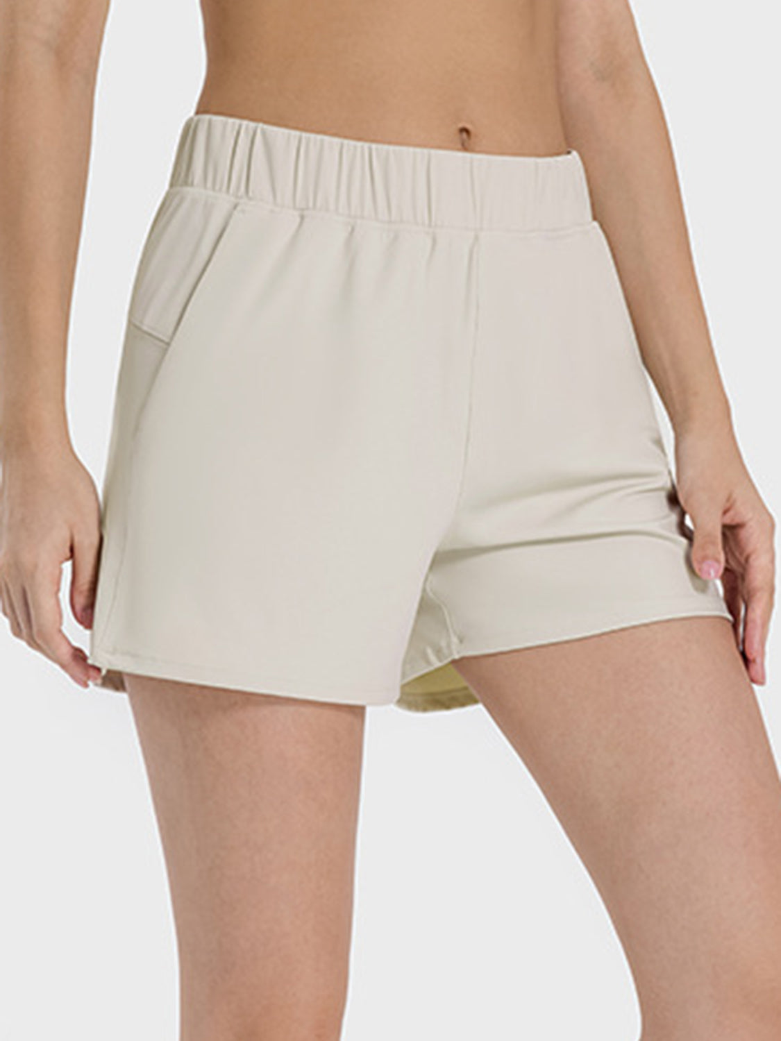 Hazel Blues® |  Elastic Waist Active Shorts