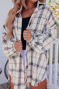 Hazel Blues® |  Plaid Button Up Long Sleeve Shacket