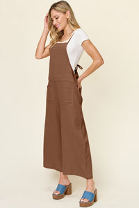 Hazel Blues® |  Double Take Texture Sleeveless Wide Leg Overall