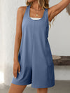 Hazel Blues® |  Mandy Pocketed Racerback Wide Strap Romper
