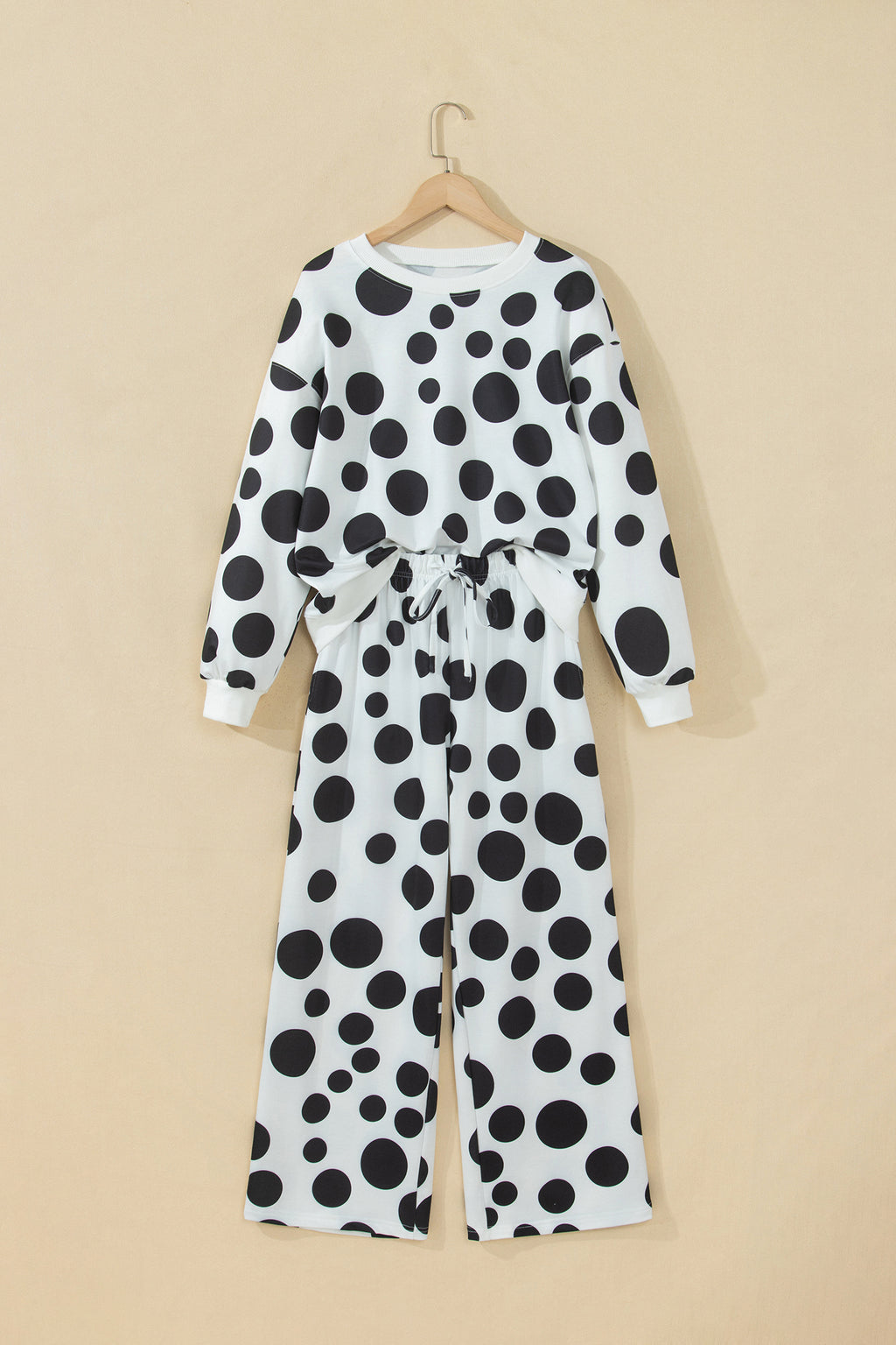 Savannah Kate White Polka Dot Pants Set