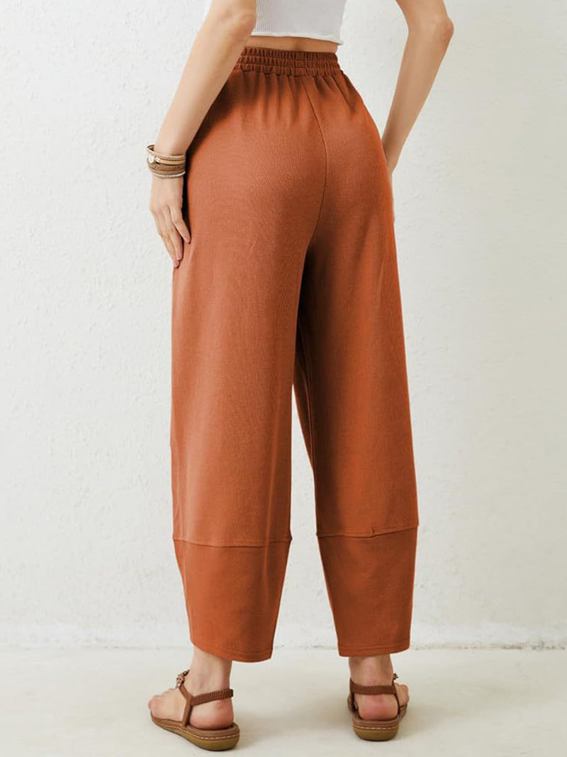 Hazel Blues® |  Lovelet Elastic Waist Wide Leg Pants