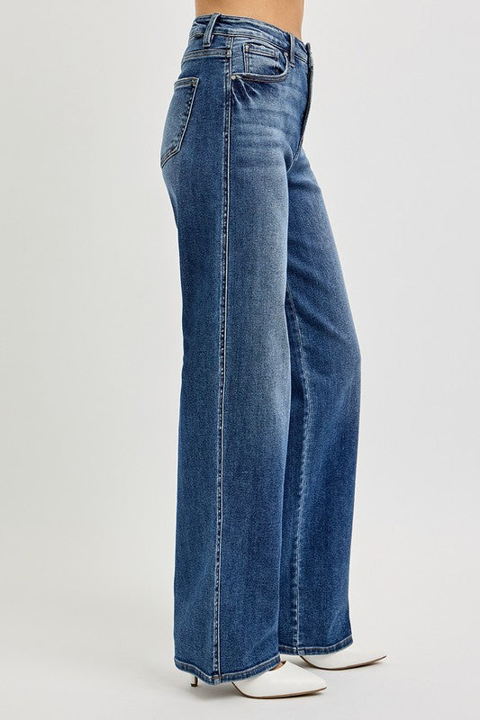 Hazel Blues® |  RISEN Tummy Control High Rise Jeans