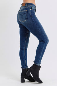 Hazel Blues® |  Judy Blue Run Mid-Rise Waist Skinny Jeans with Thermal Lining