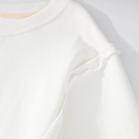 Hazel Blues® |  Exposed Seam High-Low Long Sleeve Sweatshirt