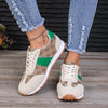 Hazel Blues® |  Contrast Round Toe Flat Sneakers