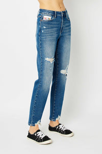 Hazel Blues® |  Judy Blue Distressed Slim Jeans