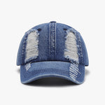 Hazel Blues® |  Distressed Cotton Baseball Cap