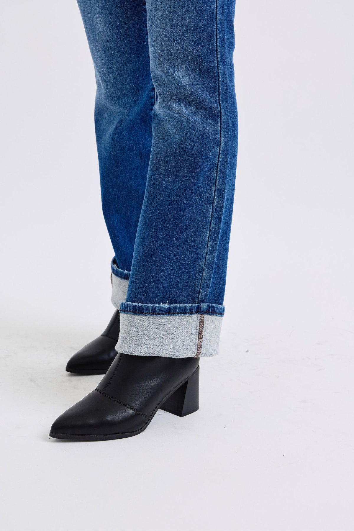 Hazel Blues® |  Judy Blue Run Mid-Rise Bootcut Jeans with Thermal Lining