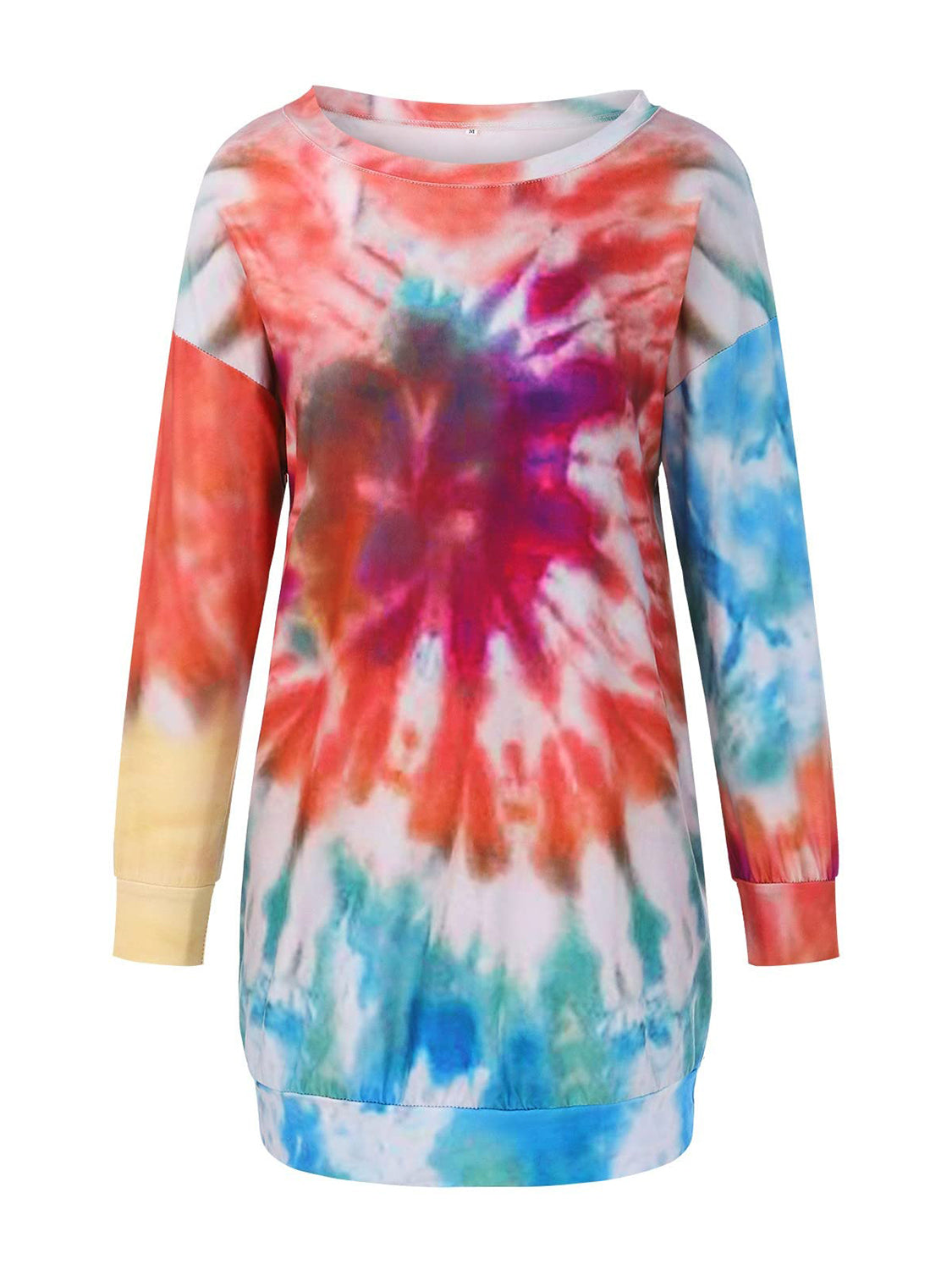 Hazel Blues® |  Tie-Dye Round Neck Long Sleeve Dress