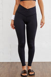 Hazel Blues® |  Black Arched Waist Seamless Active Leggings