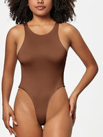 Hazel Blues® |  Round Neck Wide Strap Bodysuit
