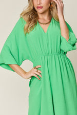 Hazel Blues® | Double Take Half Sleeve Wide Leg Jumpsuit