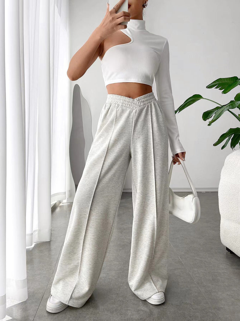 Hazel Blues® |  Elastic Waist Wide Leg Pants