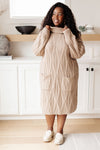 Hazel Blues® |  Bundled Beauty Turtleneck Sweater Dress