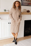 Hazel Blues® |  Bundled Beauty Turtleneck Sweater Dress