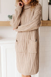 Hazel Blues® |  Bundled Beauty Turtleneck Sweater Dress