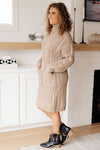 Hazel Blues® |  Bundled Beauty Turtleneck Sweater Dress