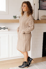 Hazel Blues® |  Bundled Beauty Turtleneck Sweater Dress