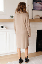 Hazel Blues® |  Bundled Beauty Turtleneck Sweater Dress