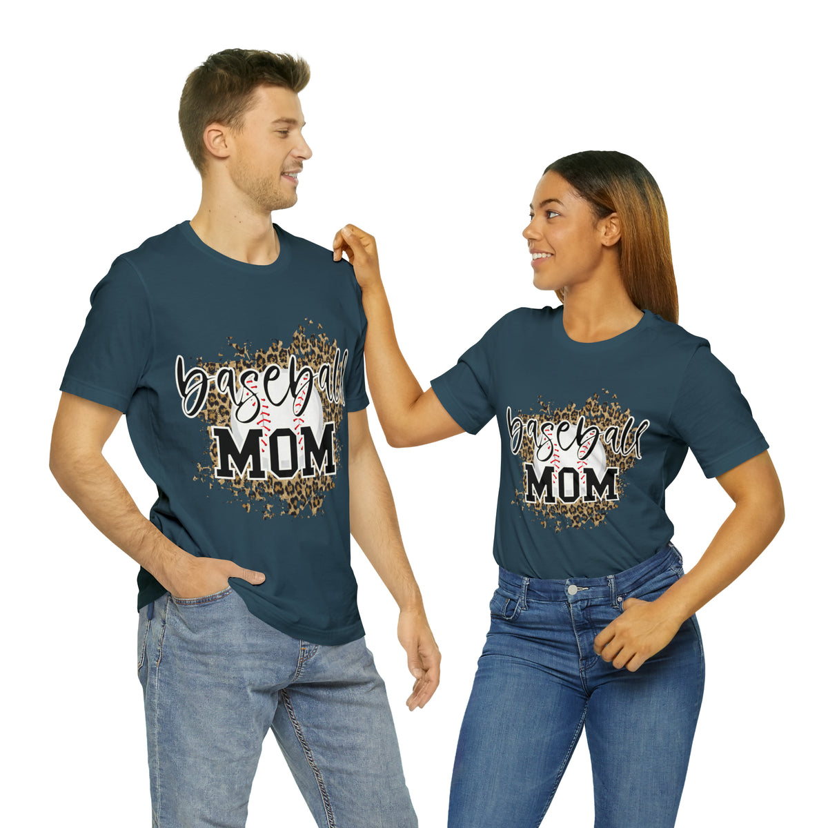 Hazel Blues® |  Baseball Mom Leopard Graphic Tee