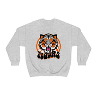 Hazel Blues® |  Orange & Black Tigers Graphic Sweatshirt