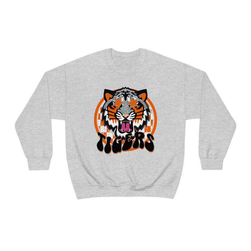 Hazel Blues® |  Orange & Black Tigers Graphic Sweatshirt