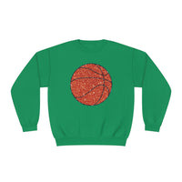 Hazel Blues® |  Large Basketball Faux Glitter Graphic Sweatshirt