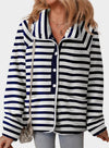 Hazel Blues® |  Pocketed Half Snap Sherpa Jacket
