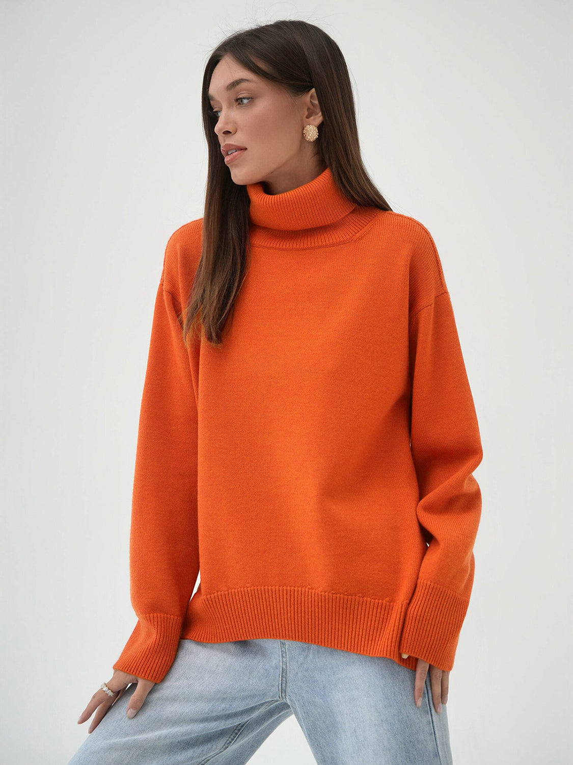 Hazel Blues® |  Turtleneck Long Sleeve Sweater