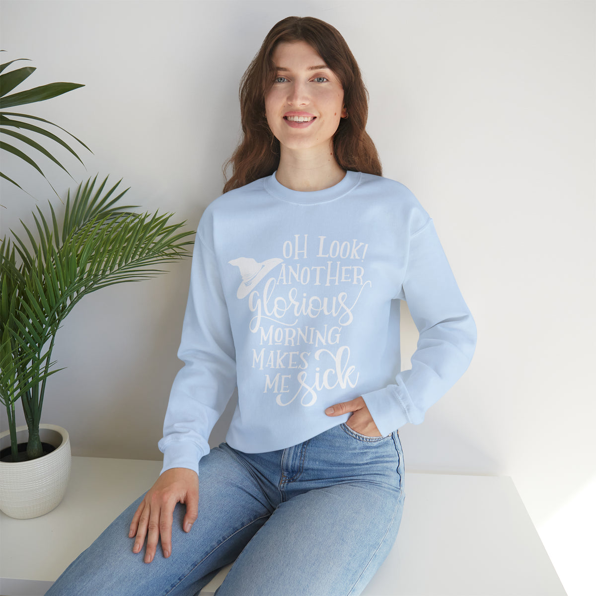 Hazel Blues® |  Glorious Morning Graphic Crewneck Sweatshirt