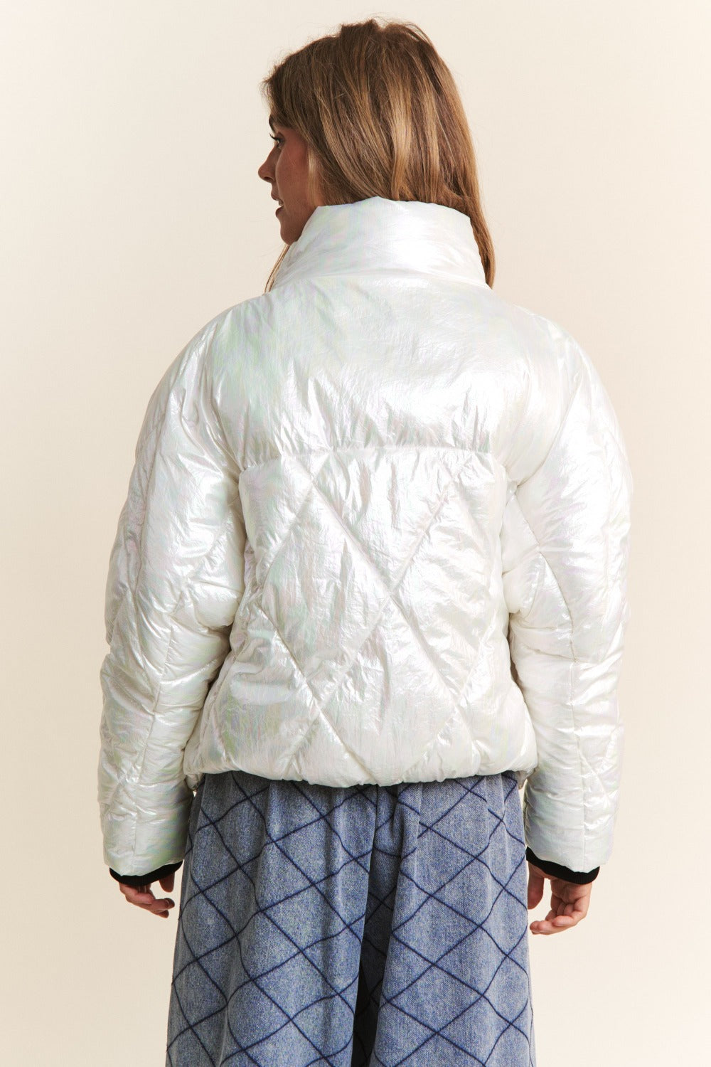 Hazel Blues® |  J.NNA Quilted Mock Neck Puffer Jacket