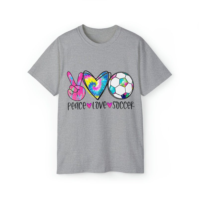 Hazel Blues® |  Peace Love Soccer Graphic Tee